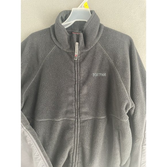 Marmot Jacket Sweater Mens XL Fleece Outdoor Full Zip Mock Neck Hiking Softshell - Picture 3 of 12